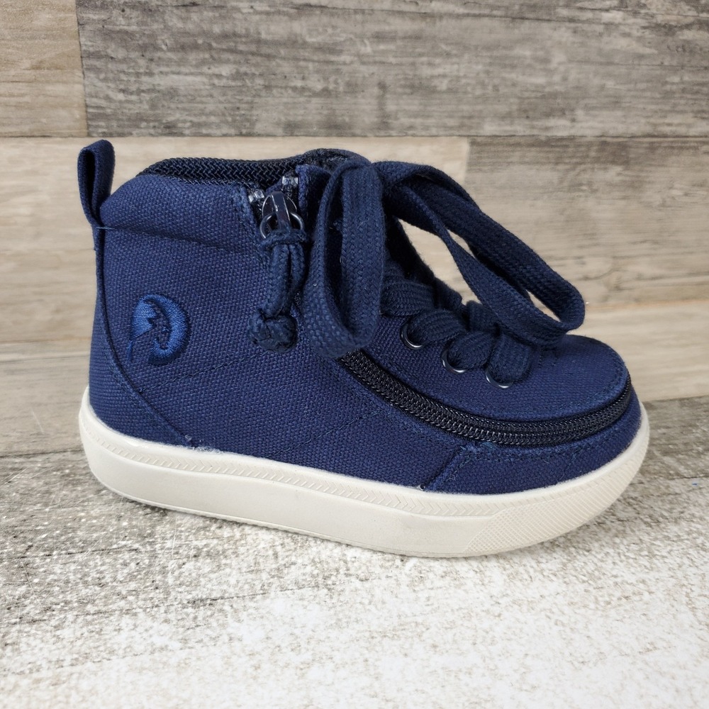 BILLY Classic DR High II Unisex Toddler Shoes Sz 7 M Navy Blue Lace Up Comfort